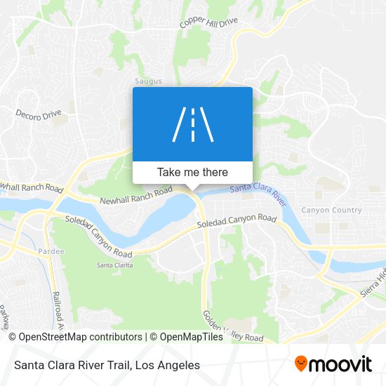 Mapa de Santa Clara River Trail