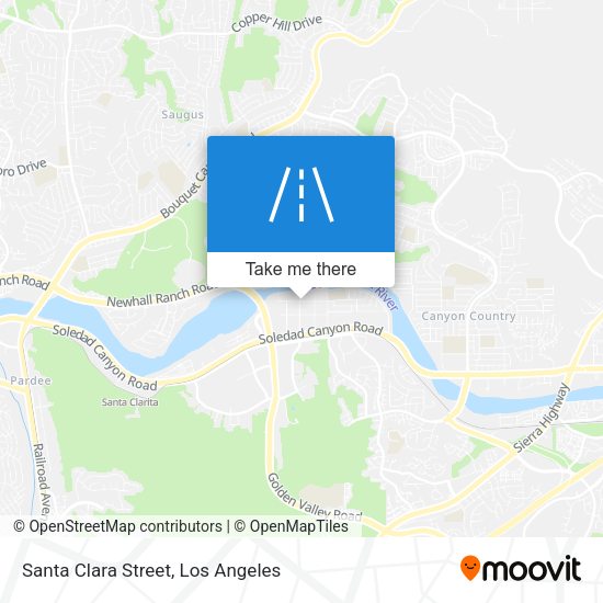 Santa Clara Street map