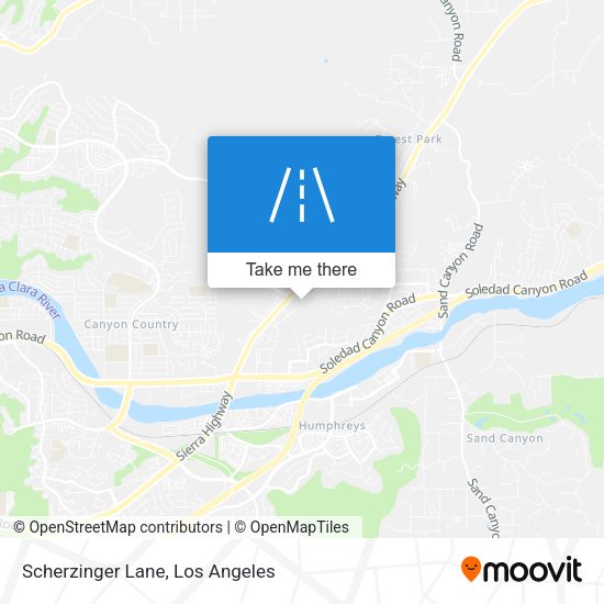 Scherzinger Lane map