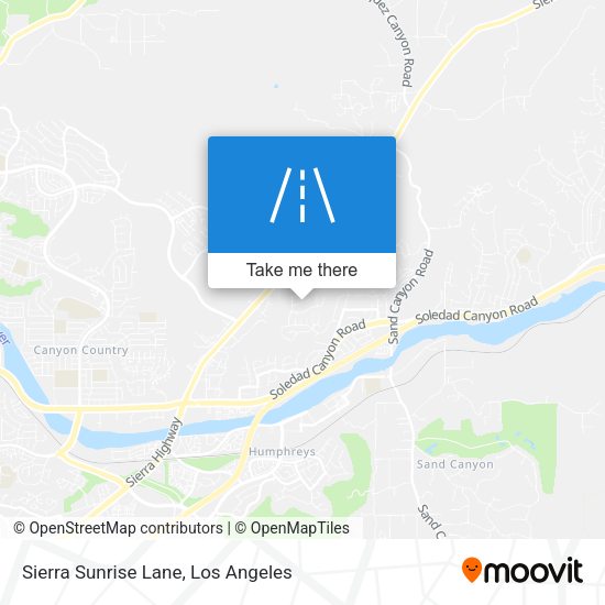 Sierra Sunrise Lane map