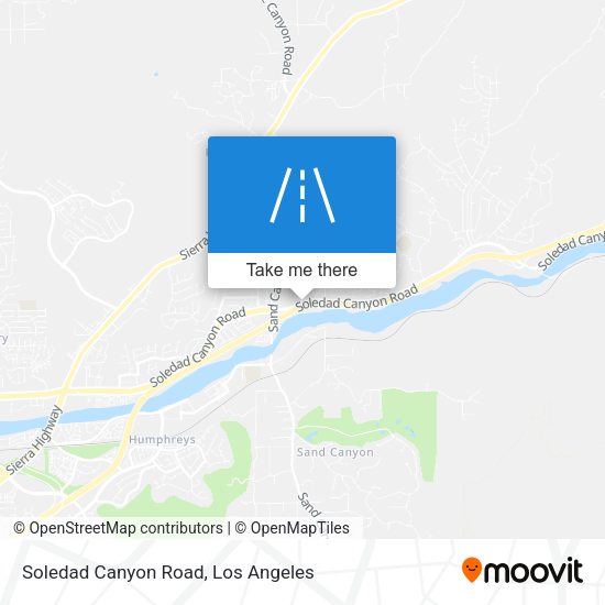 Soledad Canyon Road map