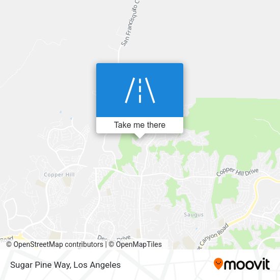 Sugar Pine Way map