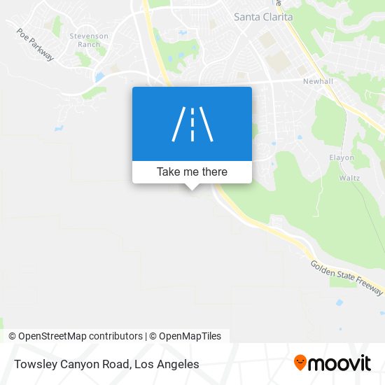 Towsley Canyon Road map