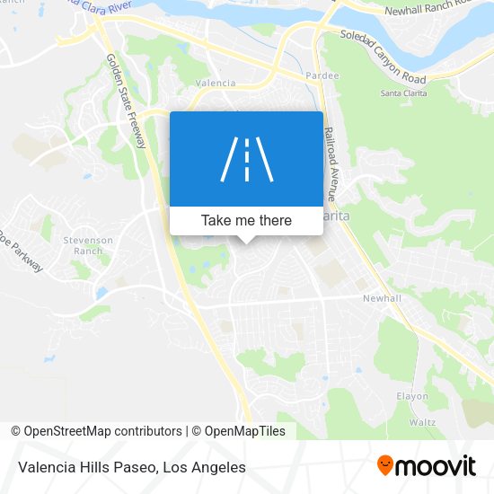 Mapa de Valencia Hills Paseo