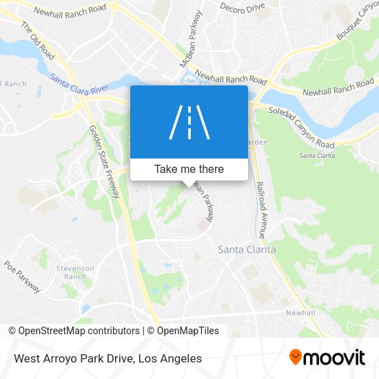 Mapa de West Arroyo Park Drive