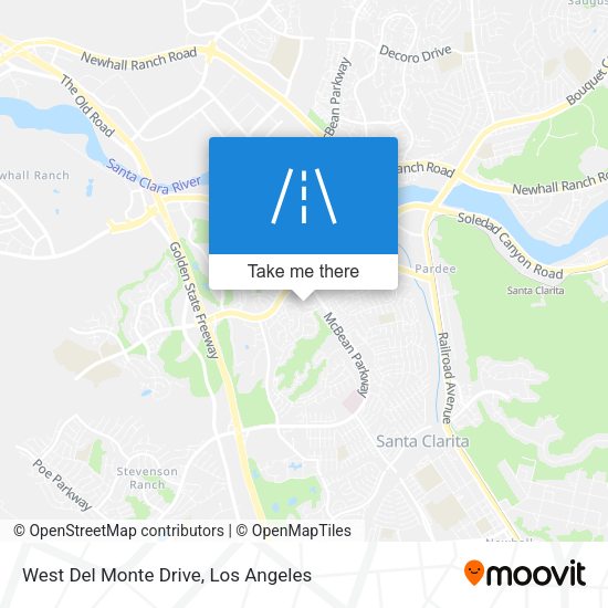West Del Monte Drive map