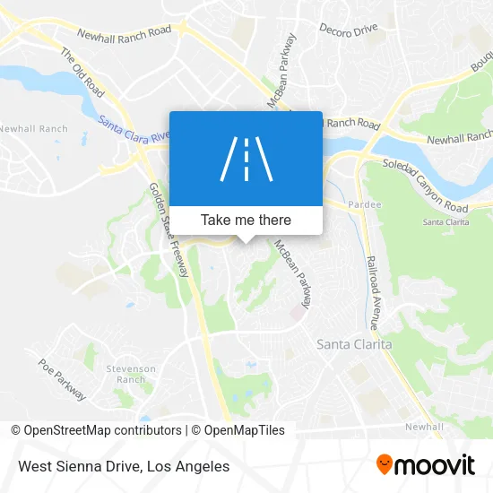 West Sienna Drive map