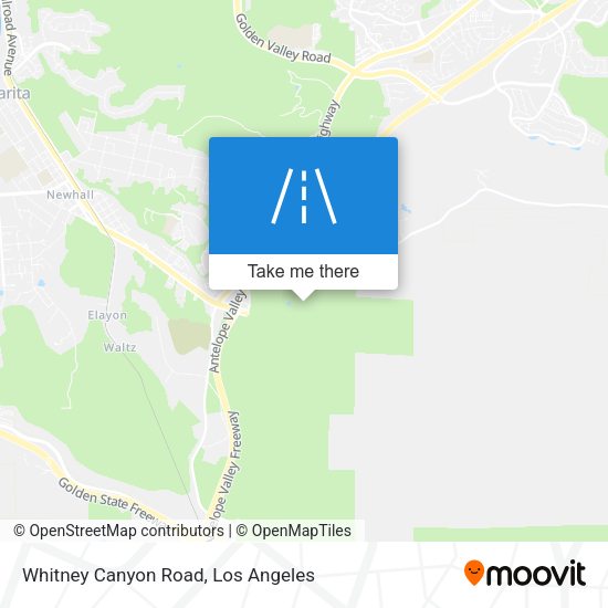 Whitney Canyon Road map
