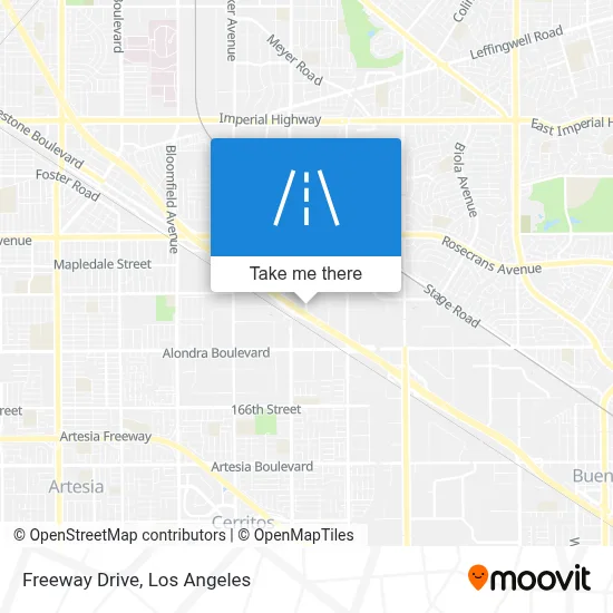Freeway Drive map