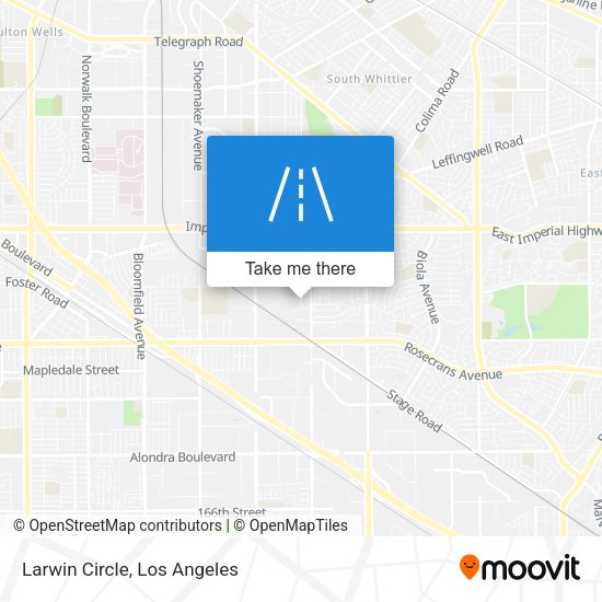Mapa de Larwin Circle
