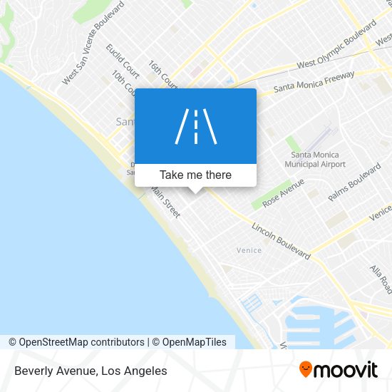 Mapa de Beverly Avenue