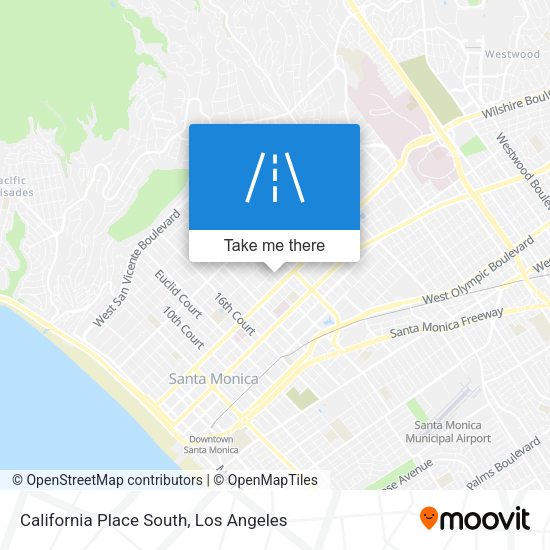 Mapa de California Place South