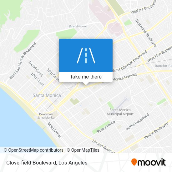 Cloverfield Boulevard map