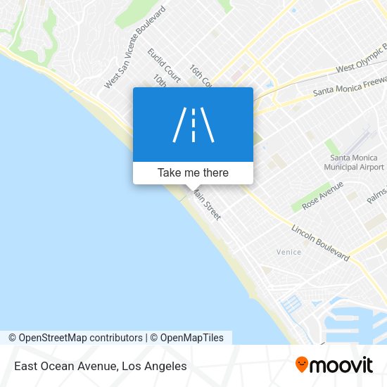 Mapa de East Ocean Avenue
