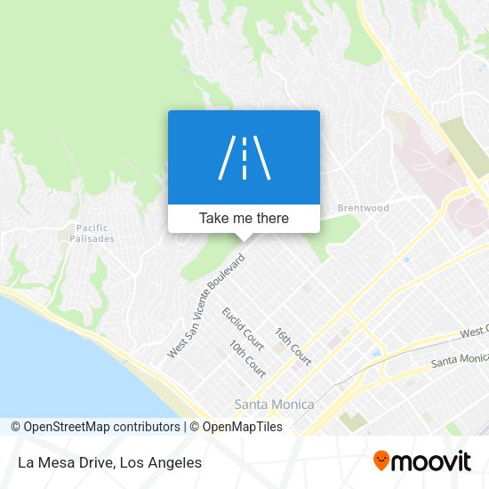 Mapa de La Mesa Drive