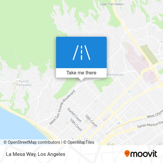 La Mesa Way map