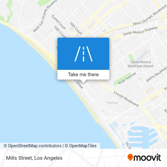 Mills Street map