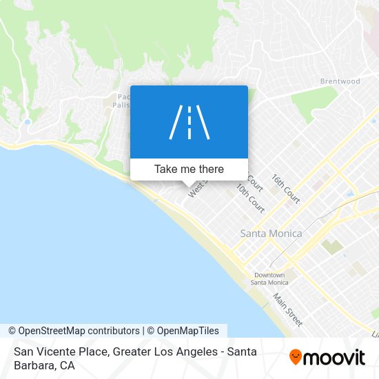San Vicente Place map
