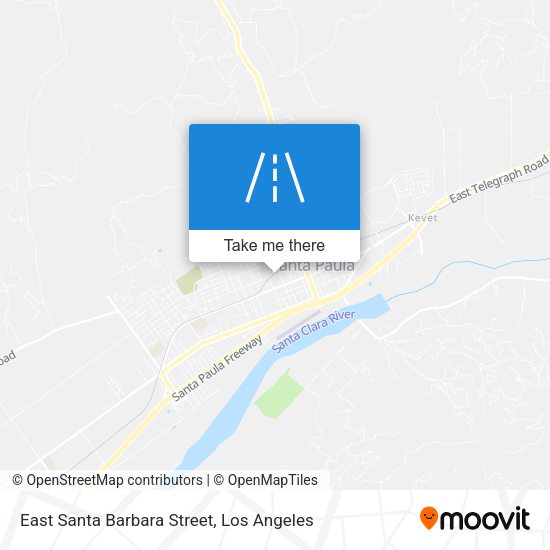 East Santa Barbara Street map