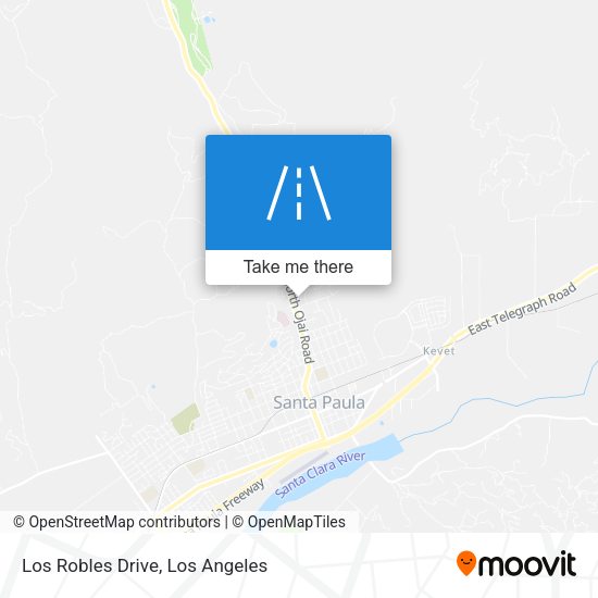Los Robles Drive map