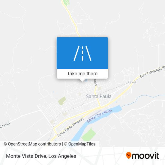 Monte Vista Drive map