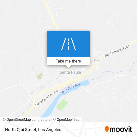 North Ojai Street map
