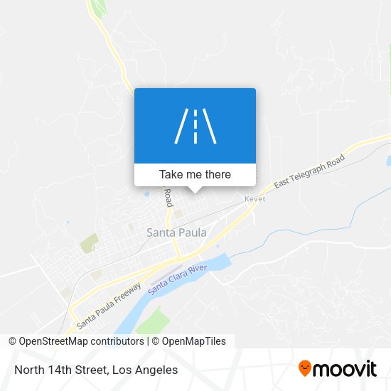 Mapa de North 14th Street