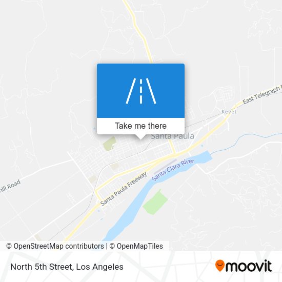 North 5th Street map
