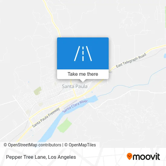 Pepper Tree Lane map
