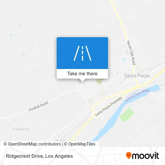 Ridgecrest Drive map