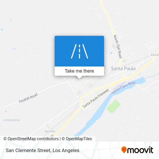 San Clemente Street map