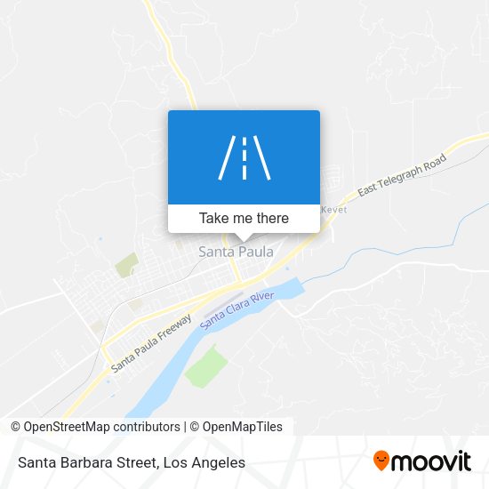 Santa Barbara Street map