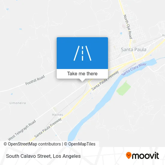 South Calavo Street map