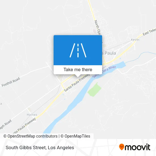 South Gibbs Street map