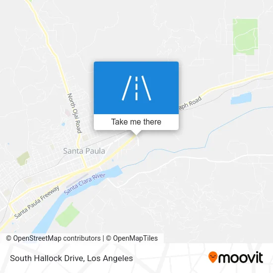 South Hallock Drive map
