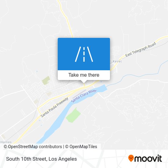 Mapa de South 10th Street