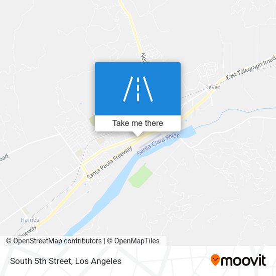 South 5th Street map