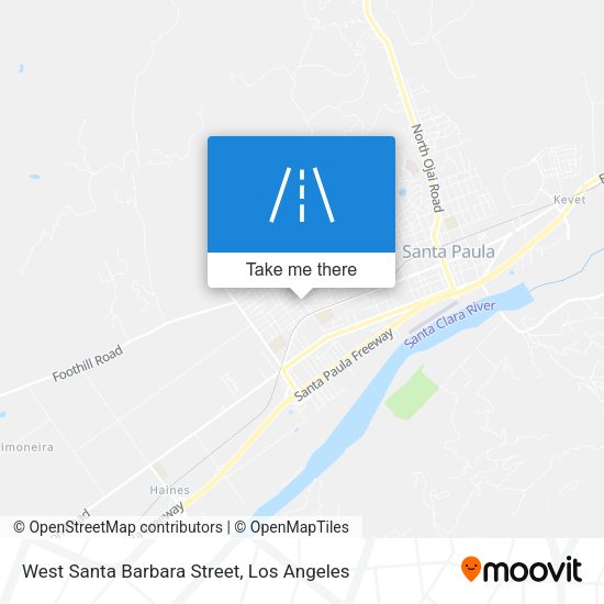 West Santa Barbara Street map