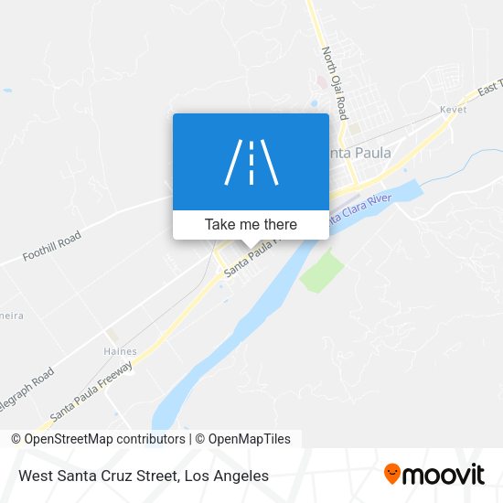 West Santa Cruz Street map