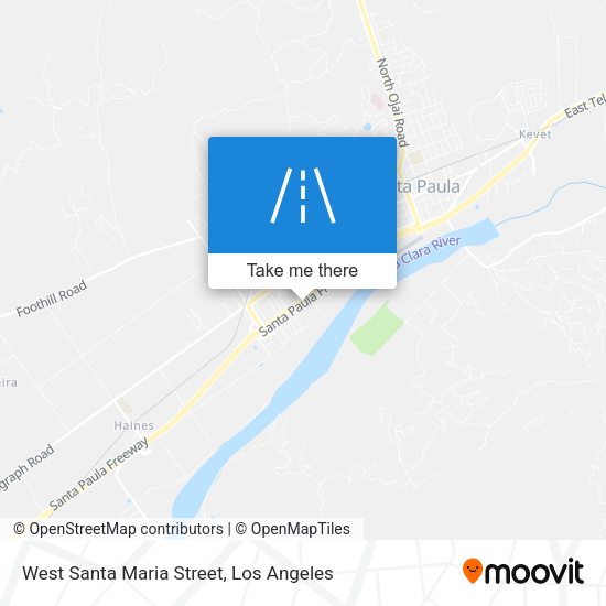 West Santa Maria Street map