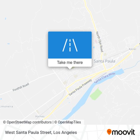 Mapa de West Santa Paula Street