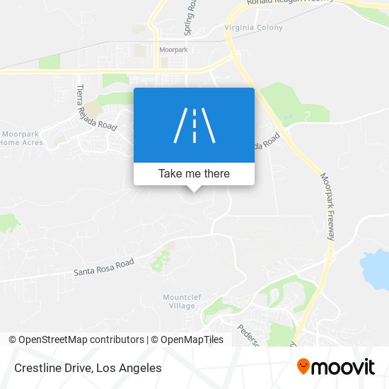 Mapa de Crestline Drive