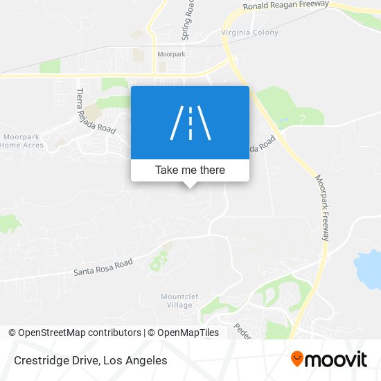Crestridge Drive map