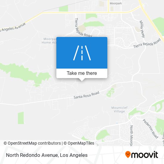 North Redondo Avenue map