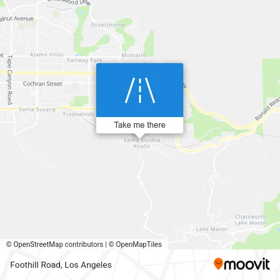 Foothill Road map