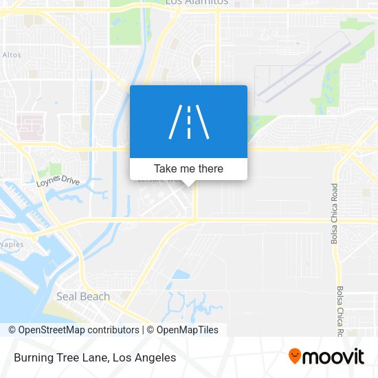 Burning Tree Lane map