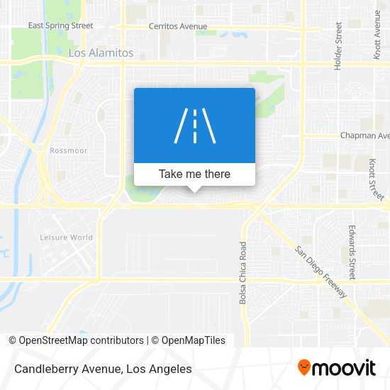 Candleberry Avenue map