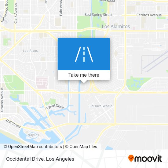 Occidental Drive map