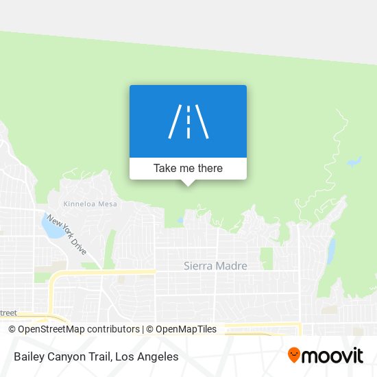 Bailey Canyon Trail map