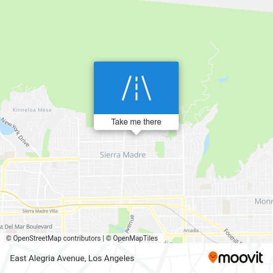 East Alegria Avenue map